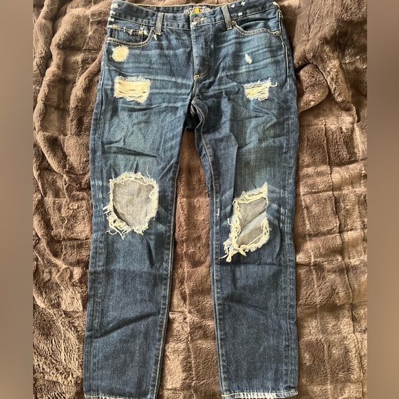 LUCKY BRAND Dark Distressed Denim - Picture 3 of 5